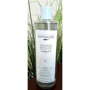 BYPHASSE Solution Micellaire Charbon Actif Detox Pure Skin 500 mL SPAIN New 6/27